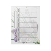 Bloc-note Feuilles de planificateurs hebdomadaires de refuge (Tourné)