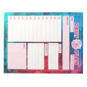 Bloc-note Feuilles de planificateurs quotidiennes, Liste des (Devant)