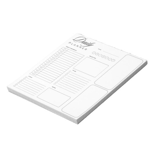 Bloc-note Feuilles de planification quotidienne universelles (Tourné)