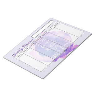 Bloc-note Feuilles de planning hebdomadaire de foi