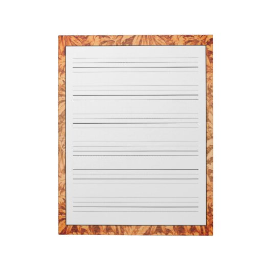 Bloc-note Feuilles de pratique d'écriture manuscrite Automne (Tourné)