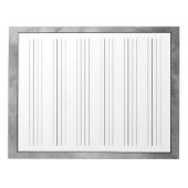 Bloc-note Feuilles de pratique d'écriture moderne gris aquar (Devant)