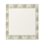 Bloc-note Feuilles de tête de poisson Champignons Vert Brown (Devant)