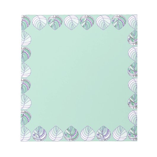 Bloc-note Feuilles de tête de poisson Seagrass Multi (Devant)