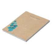 Bloc-note Feuilles d'eucalyptus élégantes Kraft rustique (Tourné)