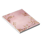 Bloc-note Feuilles d'or rose (Incliné)