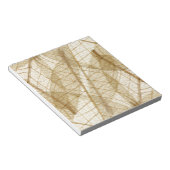 Bloc-note Feuilles en dentelle beige crème pâle (Incliné)
