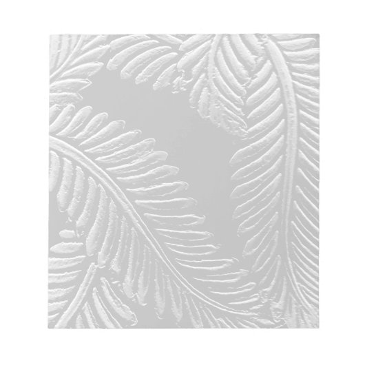 Bloc-note Feuilles noirs et blancs (Devant)