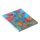 Bloc-note Feuilles orange Art à l'aquarelle originale Automn (Incliné)