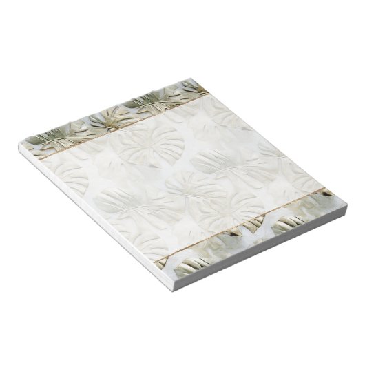 Bloc-note Feuilles tropicaux Gold Green (Incliné)