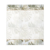 Bloc-note Feuilles tropicaux Gold Green (Devant)