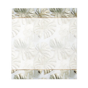 Bloc-note Feuilles tropicaux Gold Green