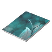 Bloc-note Feuilles turquoise Bokeh (Tourné)