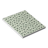 Bloc-note Feuilles verts, motif transparent (Incliné)