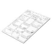 Bloc-note Fiche d'activité Tout sur moi pour les enfants de (Incliné)