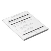 Bloc-note Fiche de dégustation déductive de Champagne et de  (Incliné)