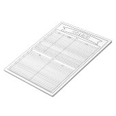 Bloc-note Fiches de fonctions (Incliné)