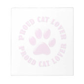 Bloc-note Fier Amoureux des chats (Devant)