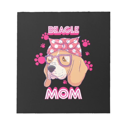 Bloc-note Fier Beagle maman chien (Devant)