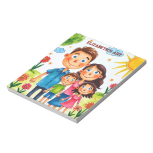 Bloc-note fier de votre enfant ajoutez une œuvre d'art à ce