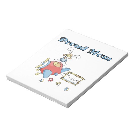 Bloc-note Fier Maman Avion C'est un garçon Cadeaux (Tourné)