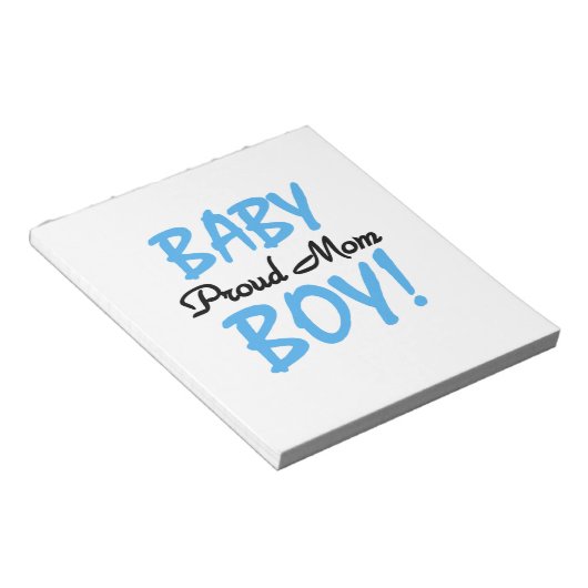 Bloc-note Fier Maman Bébé Garçon Cadeaux (Incliné)