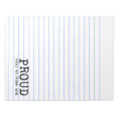 Bloc-note Fier maman du séjour à la maison (Devant)