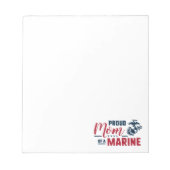 Bloc-note Fier maman d'une Marine (Devant)