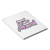 Bloc-note Fier Nouveau maman Cadeaux de texte noir et pourpr (Incliné)