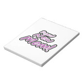 Bloc-note Fier Nouveau maman Cadeaux de texte noir et pourpr (Tourné)