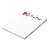 Bloc-note Fier Patriot Drapeau Américain, Fête de l'Indépend (Tourné)