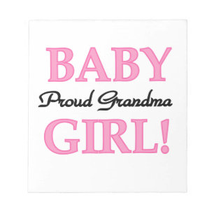 Bloc-note Fière grand-mère Baby Girl Cadfts