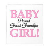 Bloc-note Fière Grand Papi Bébé Cadeaux Fille (Devant)