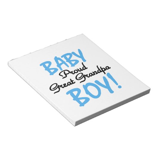 Bloc-note Fière Grand Papy Bébé Cadeaux Garçon (Incliné)