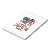 Bloc-note Fière mère Labrador Patriote Chien Chemise Hallowe (Tourné)