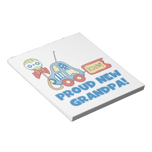 Bloc-note Fière nouvelle voiture grand-père C'est un cadeau (Incliné)