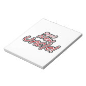 Bloc-note Fiers nouveaux cadeaux d'oncle rouge et noir (Tourné)