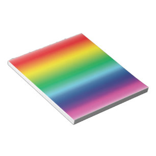 Bloc-note Fierté rainbow couleurs dégradé motif moderne