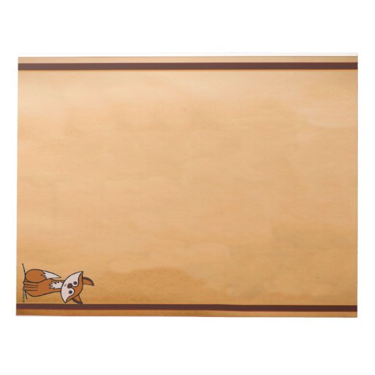 Bloc-note Figdewdrop Fig the fox tear away notepad (Devant)