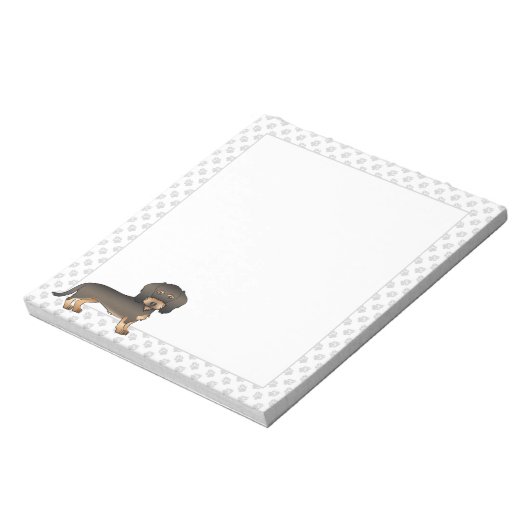 Bloc-note Fil de sanglier Haired Dachshund Dessin dessiné Ch (Tourné)