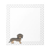 Bloc-note Fil de sanglier Haired Dachshund Dessin dessiné Ch (Devant)