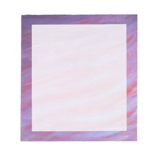 Bloc-note Fille Abstraite Feminine rose mauve Zebra