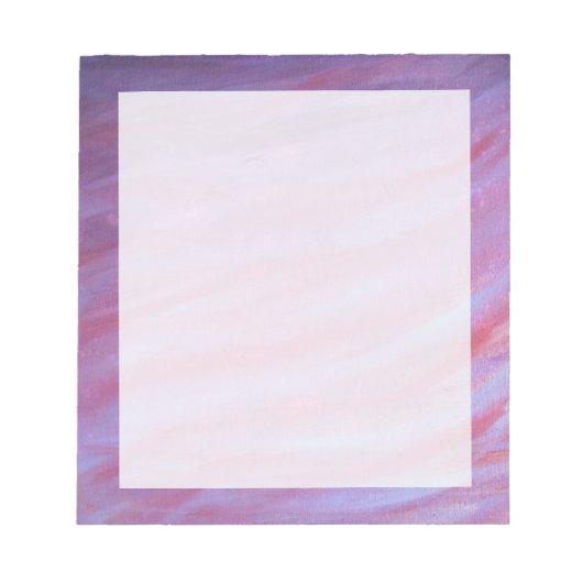 Bloc-note Fille Abstraite | Feminine rose mauve Zebra (Devant)