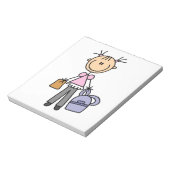 Bloc-note Fille avec cartable (Tourné)
