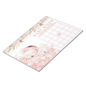 Bloc-note Fille Baby shower Bingo Cartes de jeu (Incliné)