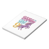 Bloc-note Fille d'anniversaire 9 Licorne Dessin de gravure v (Tourné)