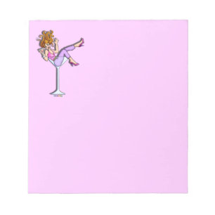 Bloc-note FILLE DANS un BLOC - NOTES EN VERRE de MARTINI