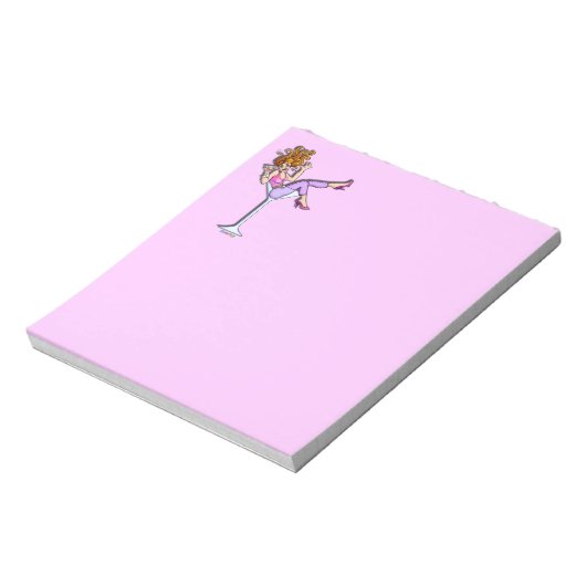 Bloc-note FILLE DANS UN NOTEPAD EN VERRE MARTINI (Lav) (Tourné)