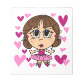 Bloc-note Fille de ballerine (Devant)