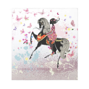 Bloc-note Fille de cheval